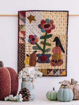 Countryside Wool Applique Mini Quilt