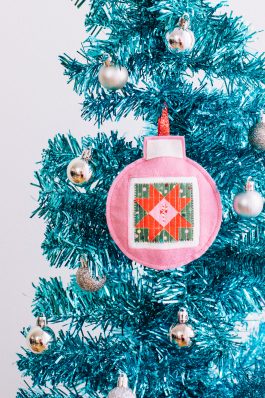 Mini Christmas Star Quilted Applique Ornament