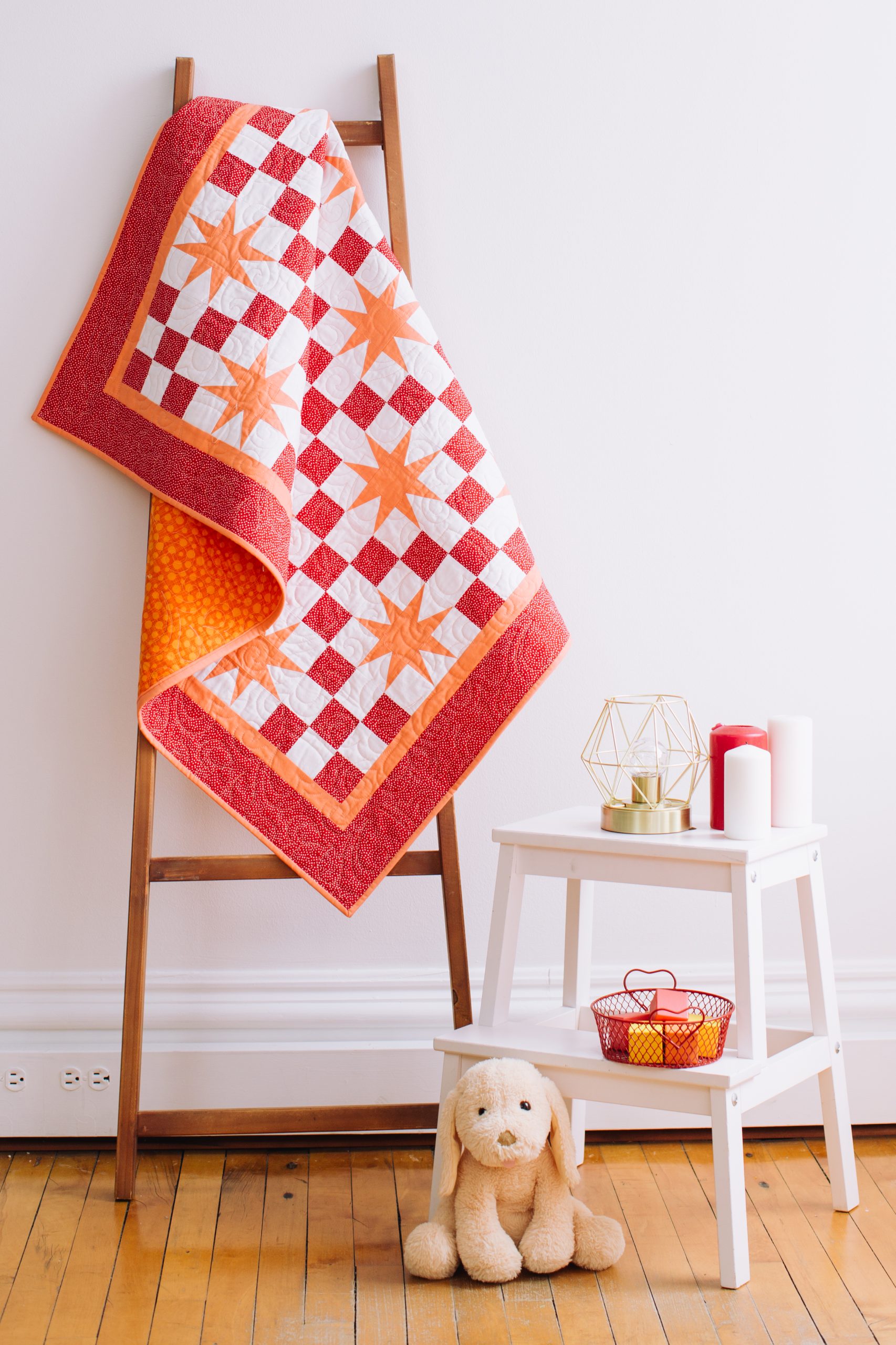 Hugs and Kisses Nine Patch Baby Quilt We Like Quilting