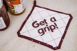 Get a Grip Quilted Potholder and Jar Opener