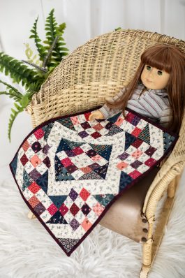 Wild Orchid Scrappy Doll Quilt Pattern