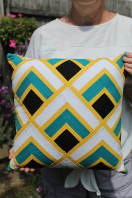 Geometric Glamour Art Deco Cushion Pattern