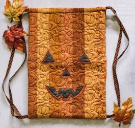 Jolly Jack-O’-Lantern Cinched Treat Bag