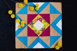 Autumn Abundance Dutch Windmill Quilt Block