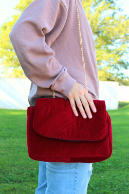 Harper Quilted Velvet Purse Pattern