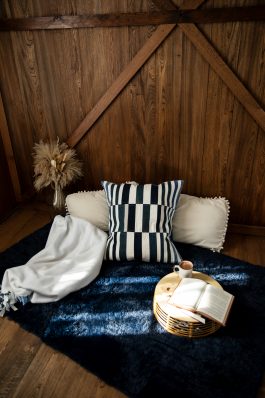 Blue Jeans Gradient Quilted Pillow Sham